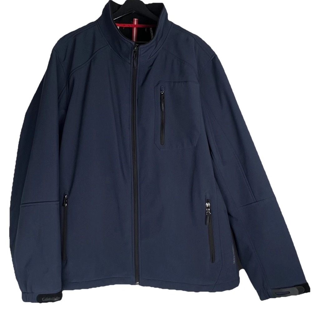 Calvin Klein Men's Jacket XL Navy Blue Water‎ Resistant Breathable Wind Protect
